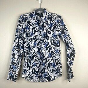 Paul Smith Button Up Shirt Mens Large Exotic Tropical AOP Long Sleeve Luxury